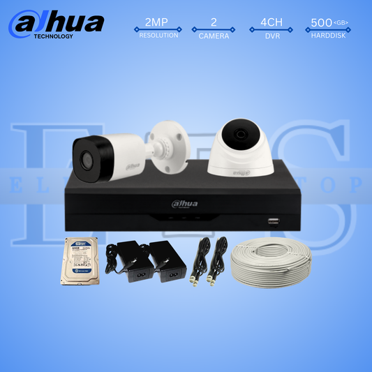 2 DAHUA 2MP CAMERA PACKAGES