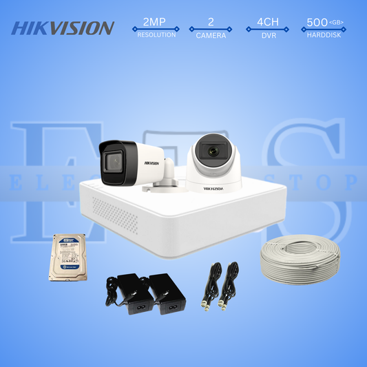 2 HIKVISION 2MP CAMERA PACKAGES